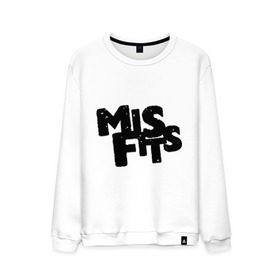 Мужской свитшот хлопок с принтом Misfits лого в Екатеринбурге, 100% хлопок |  | missfit | мисфит | отбросы | сериалы