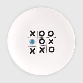 Тарелка с принтом Хабра- крестики нолики в Екатеринбурге, фарфор | диаметр - 210 мм
диаметр для нанесения принта - 120 мм | хабра  крестики нолики