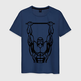 Мужская футболка хлопок с принтом Street Workout K-ntxt в Екатеринбурге, 100% хлопок | прямой крой, круглый вырез горловины, длина до линии бедер, слегка спущенное плечо. | work out | workout | ворк аут | воркаут | спорт