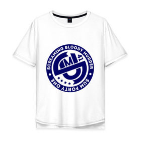 Мужская футболка хлопок Oversize с принтом Штамп Sum41 в Екатеринбурге, 100% хлопок | свободный крой, круглый ворот, “спинка” длиннее передней части | rock | sum 41 | музыка | музыкальные стили | панк | панк рок | рок