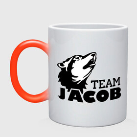 Кружка хамелеон с принтом Jacob team logo в Екатеринбурге, керамика | меняет цвет при нагревании, емкость 330 мл | Тематика изображения на принте: 