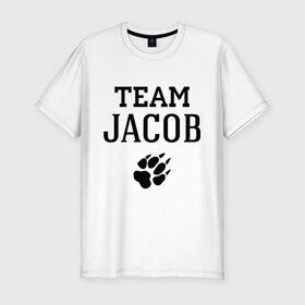 Мужская футболка премиум с принтом Team Jacob step в Екатеринбурге, 92% хлопок, 8% лайкра | приталенный силуэт, круглый вырез ворота, длина до линии бедра, короткий рукав | 