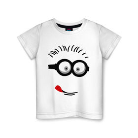 Детская футболка хлопок с принтом Funny boy в Екатеринбурге, 100% хлопок | круглый вырез горловины, полуприлегающий силуэт, длина до линии бедер | funny boy | smile | веселый мальчик | смайлик | смайлы | улыбка