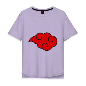 Мужская футболка хлопок Oversize с принтом Облако (Акацуки) в Екатеринбурге, 100% хлопок | свободный крой, круглый ворот, “спинка” длиннее передней части | облако | орнамент | трайблы | узор | узоры