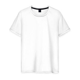 Мужская футболка хлопок с принтом Охраняется Женей в Екатеринбурге, 100% хлопок | прямой крой, круглый вырез горловины, длина до линии бедер, слегка спущенное плечо. | 