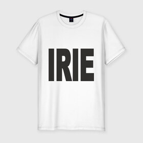 Мужская футболка премиум с принтом IRIE - футболка Паттинсона и Стюарт в Екатеринбурге, 92% хлопок, 8% лайкра | приталенный силуэт, круглый вырез ворота, длина до линии бедра, короткий рукав | ири | кристен стюарт | патиссон | роберт патинсон | сумерки