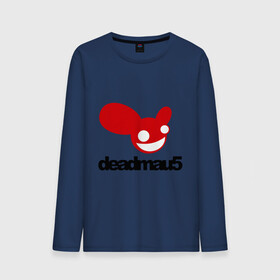 Мужской лонгслив хлопок с принтом DeadMau5. в Екатеринбурге, 100% хлопок |  | club | deadmaus | клуб | клыбная музыка | мышь | тусить