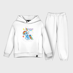 Детский костюм хлопок Oversize с принтом Rainbow Dash в Екатеринбурге,  |  | dash | pony | rainbow | rainbow dash | детские | мой маленький пони | пони