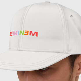 Кепка снепбек с прямым козырьком с принтом Eminem party-colored в Екатеринбурге, хлопок 100% |  | Тематика изображения на принте: хип хоп
