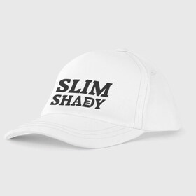 Детская бейсболка с принтом Slim shady E в Екатеринбурге, 100% хлопок | классический козырек, металлическая застежка-регулятор размера | eminem | slim shady | зарубежный рэп | музыка | репчик | рэп | эминем