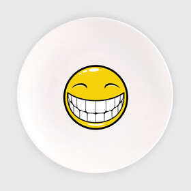 Тарелка с принтом Позитивный смайлик (2) в Екатеринбурге, фарфор | диаметр - 210 мм
диаметр для нанесения принта - 120 мм | зубы | настроение | позитив | рожица | смайл | улыбка