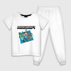 Детская пижама хлопок с принтом Heroes of Minecraft в Екатеринбурге, 100% хлопок |  брюки и футболка прямого кроя, без карманов, на брюках мягкая резинка на поясе и по низу штанин
 | boom | minecraft | игры | компьютерные игры | майнкрафт
