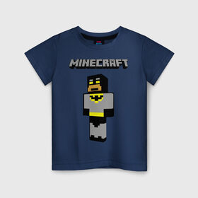 Детская футболка хлопок с принтом Mine в Екатеринбурге, 100% хлопок | круглый вырез горловины, полуприлегающий силуэт, длина до линии бедер | boom | minecraft | игры | компьютерные игры | майнкрафт