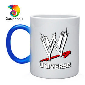 Кружка хамелеон с принтом WWE universe в Екатеринбурге, керамика | меняет цвет при нагревании, емкость 330 мл | джон сина
