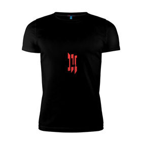Мужская футболка премиум с принтом Skrillex logo 2 в Екатеринбурге, 92% хлопок, 8% лайкра | приталенный силуэт, круглый вырез ворота, длина до линии бедра, короткий рукав | dub step | dubstep | skrilex | skrillex | даб степ | дабстеп | ди джей | диджей | музыка | скриллекс