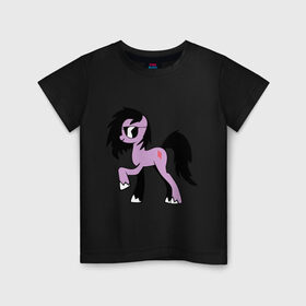Детская футболка хлопок с принтом Skrillex pony в Екатеринбурге, 100% хлопок | круглый вырез горловины, полуприлегающий силуэт, длина до линии бедер | dub step | dubstep | skrilex | skrillex | даб степ | дабстеп | ди джей | диджей | музыка | пони | скриллекс