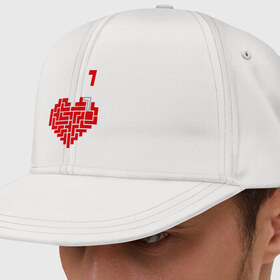 Кепка снепбек с прямым козырьком с принтом Heart tetris сердце тетрис в Екатеринбурге, хлопок 100% |  | Тематика изображения на принте: heart tetris сердце тетрис | сердечко | сердце | тетрис сердце