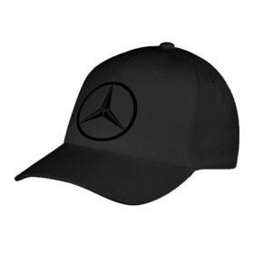 Бейсболка с принтом Mercedes-Benz logo в Екатеринбурге, 100% хлопок | классический козырек, металлическая застежка-регулятор размера | Тематика изображения на принте: mercedes | mercedes benz | логотип mercedes | логотип mercedes benz | логотип мерседерс бенс | мерен | мерседерс | мерседерс бенс