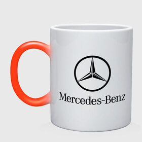 Кружка хамелеон с принтом Logo Mercedes-Benz в Екатеринбурге, керамика | меняет цвет при нагревании, емкость 330 мл | mercedes | mercedes benz | логотип mercedes | логотип mercedes benz | логотип мерседерс бенс | мерен | мерседерс | мерседерс бенс