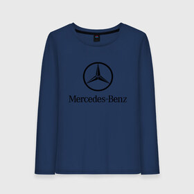 Женский лонгслив хлопок с принтом Logo Mercedes-Benz в Екатеринбурге, 100% хлопок |  | mercedes | mercedes benz | логотип mercedes | логотип mercedes benz | логотип мерседерс бенс | мерен | мерседерс | мерседерс бенс