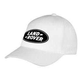 Бейсболка с принтом Land Rover logo в Екатеринбурге, 100% хлопок | классический козырек, металлическая застежка-регулятор размера | land rove | автомобиль land rove | автомобиль ланд ровер | ланд ровер