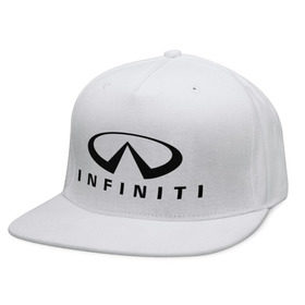 Кепка снепбек с прямым козырьком с принтом Infiniti logo в Екатеринбурге, хлопок 100% |  | infiniti автомобиль | автомобиль инфинити | инфинити | логотип infiniti | логотип инфинити