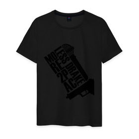 Мужская футболка хлопок с принтом More 2Pac в Екатеринбурге, 100% хлопок | прямой крой, круглый вырез горловины, длина до линии бедер, слегка спущенное плечо. | Тематика изображения на принте: хип хоп