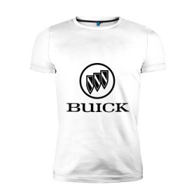 Мужская футболка премиум с принтом Buick logo в Екатеринбурге, 92% хлопок, 8% лайкра | приталенный силуэт, круглый вырез ворота, длина до линии бедра, короткий рукав | 