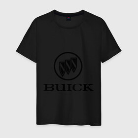 Мужская футболка хлопок с принтом Buick logo в Екатеринбурге, 100% хлопок | прямой крой, круглый вырез горловины, длина до линии бедер, слегка спущенное плечо. | 