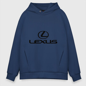 Мужское худи Oversize хлопок с принтом Lexus logo в Екатеринбурге, френч-терри — 70% хлопок, 30% полиэстер. Мягкий теплый начес внутри —100% хлопок | боковые карманы, эластичные манжеты и нижняя кромка, капюшон на магнитной кнопке | Тематика изображения на принте: lexus | автобренды | автолюбителям | бренд | лексус | логотип