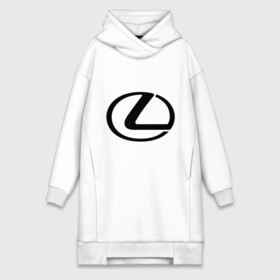 Платье-худи хлопок с принтом Logo lexus в Екатеринбурге,  |  | lexus | автобренды | автолюбителям | бренд | лексус | логотип