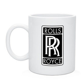 Кружка с принтом Rolls-Royce в Екатеринбурге, керамика | объем — 330 мл, диаметр — 80 мм. Принт наносится на бока кружки, можно сделать два разных изображения | rolls royce | rr | автобренды | автолюбителям | бренд | логотип | ролл ройс | ролс ройс