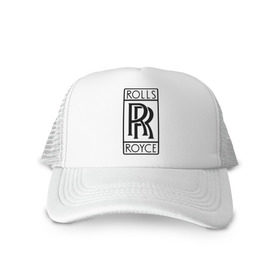 Кепка тракер с сеткой с принтом Rolls-Royce logo в Екатеринбурге, трикотажное полотно; задняя часть — сетка | длинный козырек, универсальный размер, пластиковая застежка | rolls royce | rr | автобренды | автолюбителям | бренд | логотип | ролл ройс | ролс ройс