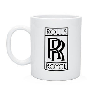 Кружка с принтом Rolls-Royce logo в Екатеринбурге, керамика | объем — 330 мл, диаметр — 80 мм. Принт наносится на бока кружки, можно сделать два разных изображения | rolls royce | rr | автобренды | автолюбителям | бренд | логотип | ролл ройс | ролс ройс