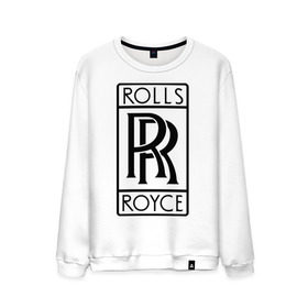 Мужской свитшот хлопок с принтом Rolls-Royce logo в Екатеринбурге, 100% хлопок |  | Тематика изображения на принте: rolls royce | rr | автобренды | автолюбителям | бренд | логотип | ролл ройс | ролс ройс