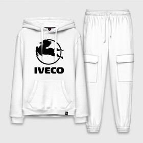 Мужской костюм хлопок с толстовкой с принтом Iveco в Екатеринбурге,  |  | iveco | автобренды | автолюбителям | бренд | ивеко | логотип