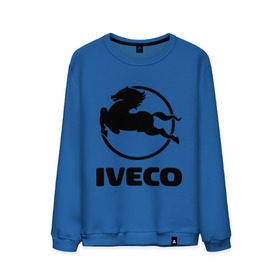 Мужской свитшот хлопок с принтом Iveco в Екатеринбурге, 100% хлопок |  | iveco | автобренды | автолюбителям | бренд | ивеко | логотип