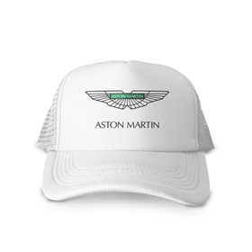 Кепка тракер с сеткой с принтом Aston Martin logo в Екатеринбурге, трикотажное полотно; задняя часть — сетка | длинный козырек, универсальный размер, пластиковая застежка | aston martin | автобренды | автолюбителям | астин мартин | астон мартин | бренд | для автовладельцев | для автолюбителей | логотип