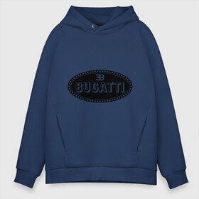 Мужское худи Oversize хлопок с принтом Bugatti logo в Екатеринбурге, френч-терри — 70% хлопок, 30% полиэстер. Мягкий теплый начес внутри —100% хлопок | боковые карманы, эластичные манжеты и нижняя кромка, капюшон на магнитной кнопке | bugati | bugatti | автобренды | автолюбителям | бренд | бугати | бугатти | для автовладельцев | для автолюбителей | логотип