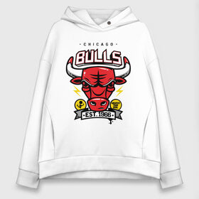 Женское худи Oversize хлопок с принтом Chicago bulls Est 1966 в Екатеринбурге, френч-терри — 70% хлопок, 30% полиэстер. Мягкий теплый начес внутри —100% хлопок | боковые карманы, эластичные манжеты и нижняя кромка, капюшон на магнитной кнопке | chicago bulls | swag | swag style | икаго булз | одежда сваг | сваг | сваг стиль | свег | свог | свэг