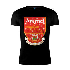 Мужская футболка премиум с принтом Арсенал Лондон в Екатеринбурге, 92% хлопок, 8% лайкра | приталенный силуэт, круглый вырез ворота, длина до линии бедра, короткий рукав | арсенал