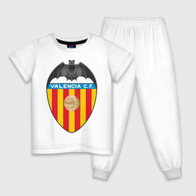 Детская пижама хлопок с принтом Валенсия в Екатеринбурге, 100% хлопок |  брюки и футболка прямого кроя, без карманов, на брюках мягкая резинка на поясе и по низу штанин
 | valencia | болельщикам | валенсия | для болельщиков | испанские клубы | фк | футбол | футбольные клубы