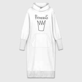 Платье удлиненное хлопок с принтом PrincesS picture в Екатеринбурге,  |  | princess | девушкам | для девушек | корона | подарок девушке