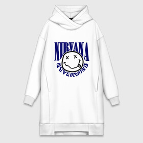 Платье-худи хлопок с принтом Nevermind Nirvana в Екатеринбурге,  |  | kurt kobain | nirvana | курт кобейн | музыкальные группы | нирвана | рок группы