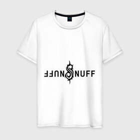 Мужская футболка хлопок с принтом Slipknot nuff в Екатеринбурге, 100% хлопок | прямой крой, круглый вырез горловины, длина до линии бедер, слегка спущенное плечо. | slipknot | slipknot nuff | слипкнот
