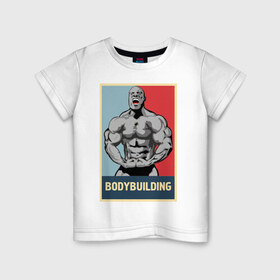 Детская футболка хлопок с принтом Bodybuilding (Фил Хит) в Екатеринбурге, 100% хлопок | круглый вырез горловины, полуприлегающий силуэт, длина до линии бедер | bodybuilding | sport | бодибилдинг | качок | сила | спорт