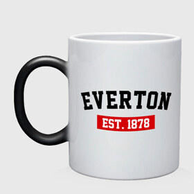 Кружка хамелеон с принтом FC Everton Est. 1878 в Екатеринбурге, керамика | меняет цвет при нагревании, емкость 330 мл | everton | fc everton | фк эвертон | эвертон