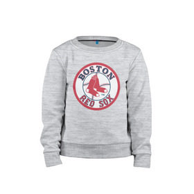 Детский свитшот хлопок с принтом Boston Red Sox в Екатеринбурге, 100% хлопок | круглый вырез горловины, эластичные манжеты, пояс и воротник | baseball | boston red sox | бейсбол | бостон | красные носки | ред сокс | спорт