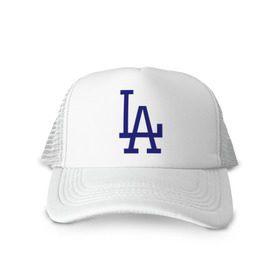 Кепка тракер с сеткой с принтом Los Angeles Dodgers logo в Екатеринбурге, трикотажное полотно; задняя часть — сетка | длинный козырек, универсальный размер, пластиковая застежка | baseball | la | los angeles dodgers | бейсбол | лос анджелес доджерс | спорт