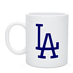 Кружка с принтом Los Angeles Dodgers logo в Екатеринбурге, керамика | объем — 330 мл, диаметр — 80 мм. Принт наносится на бока кружки, можно сделать два разных изображения | Тематика изображения на принте: baseball | la | los angeles dodgers | бейсбол | лос анджелес доджерс | спорт